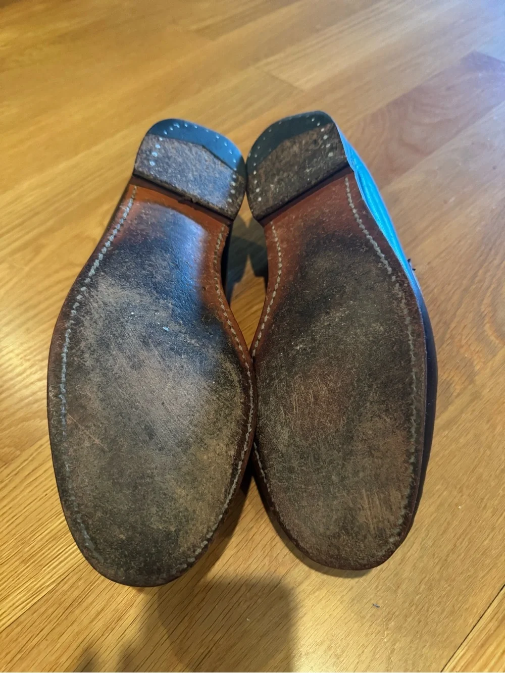 SEBAGO Men's Penny Loafers. Burgandy Leather Hand Sewn. Made in USA.  10.5
